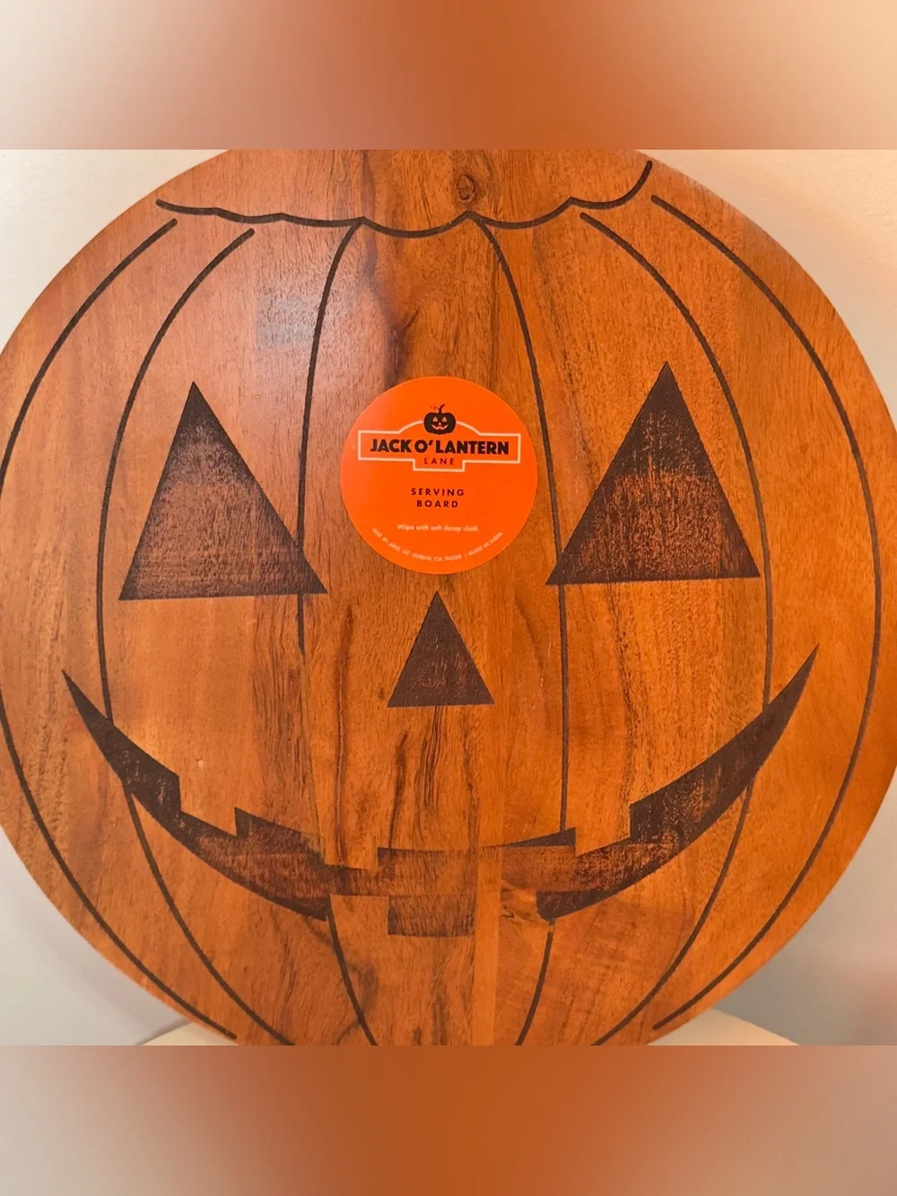Jack O’lantern Serving Board